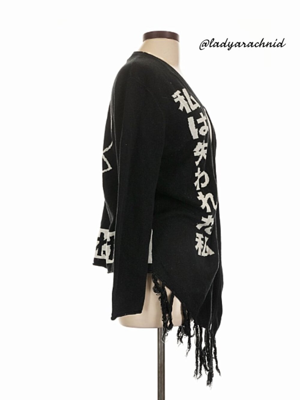 DISTURBIA I Want to Leave fringed cardigan RARE HTF - Picture 4 of 10